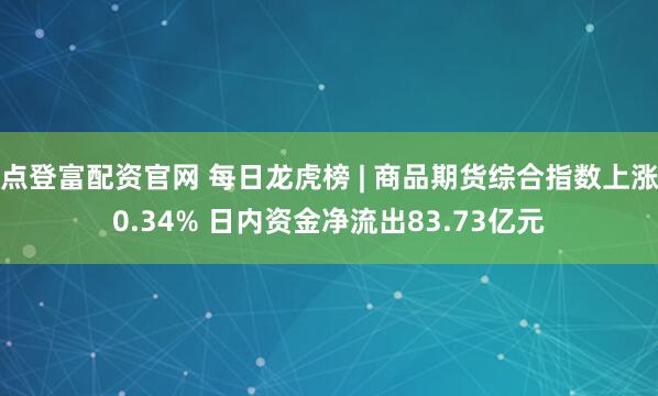 点登富配资官网 每日龙虎榜 | 商品期货综合指数上涨0.34% 日内资金净流出83.73亿元